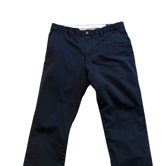 Polo Ralph Lauren Mens Stretch Slim Fit Chino Pants Navy Blue Straight Leg 32x32 - Picture 2 of 14